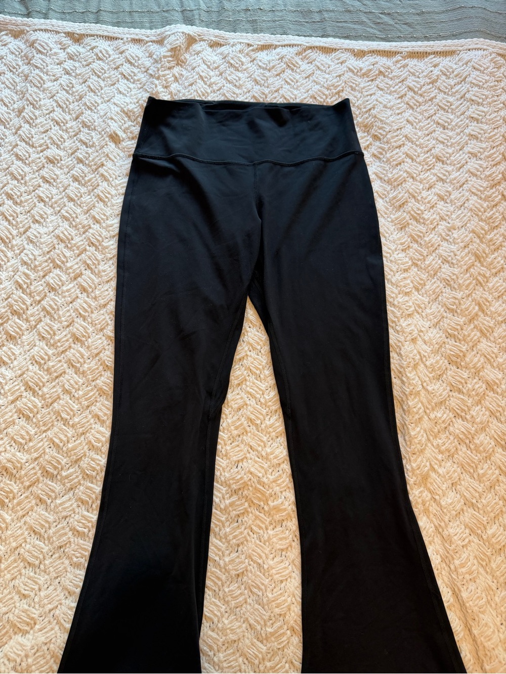 Lululemon Black High-Waist Flared Yoga Pants Size 12